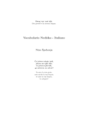 Rimanere sconcertato con 11 lettere. Http Bos Zrc Sazu Si C Dial Nadisko Narecje Spehonja 2010 Vocabolario Nedisko Italiano Pdf