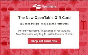 The New Opentable Gift Cards Are Here You Send It Your Recipient Selects The Restaurant Opentable Blog Gift Card Gifts Cards