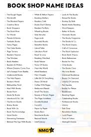 We did not find results for: Bookstore Name Ideas Book Shop Name Generator Bookstore Names Shop Name Ideas Book Club Names