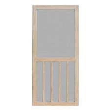 Aspen Unfinished Pine Outswing Wood Hinged Screen Door In 2020 Wooden Screen Door Screen Door Unique House Design