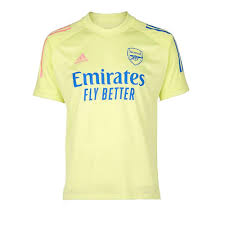 2020 2021 Arsenal Adidas Training Shirt Yellow Kids Fq6195 Uksoccershop