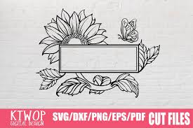 Download 13 Files Sunflower Design Bundle Graphic By Ktwop Creative Fabrica PSD Mockup Templates