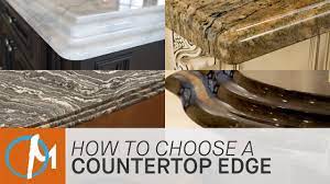 The most basic countertop edge is the straight edge. How To Choose An Edge For Your Countertop Marble Com Youtube