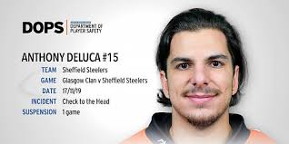 Anthony DeLuca suspended for one game