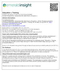 Every student has to submit an internship report document at the end of the internship journey. Pdf Students Perception Of Industrial Internship Programme