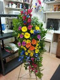 We understand the importance of this occasion and our florists will personally deliver your flowers. Colorful Standing Spray Sympathy Flowers Flower Shop Flowers