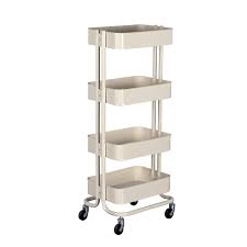 4 tier wicker storage cart. Wonline 4 Tier Mental Rolling Storage Cart Mobile Tier Storage Shelves Organizer Trolley Bathroom Book Art Cart On Wheels Buy Online In Bahamas At Bahamas Desertcart Com Productid 94058261