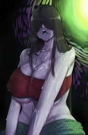 Rule 34 - 1girls Asian Clothing Big Breasts Black Hair Female Female Focus  Female Only Ghost Ghost Girl Grey Body Hair Halloween Huge Breasts Humanoid  Lactating Lactation Lactation Through Clothes Large Breasts