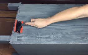 Next i painted the wood panel lines. Faux Wood Grain Paint Technique Hometalk