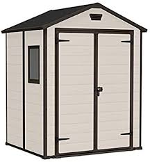 Keter Manor Outdoor Plastic Garden Storage Shed Beige 6 X 5 Ft Garden Storage Shed Garden Storage Storage Shed