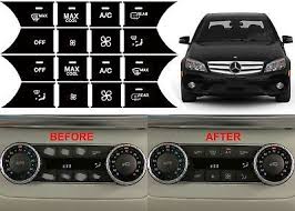 Climate Control Button Repair Stickers 2008 2014 Mercedes Benz W204 C300 C350 Ebay Mercedes Mercedes Benz Benz