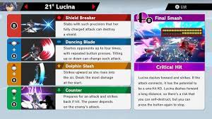 If things goes as planned, once classic mode has been . Lucina Super Smash Bros Ultimate Unlock Stats Moves