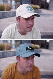 Placeit White Guy Wearing A Dad Hat Mockup While Sitting Down Outdoors Dad Hats How To Wear Clothing Mockup