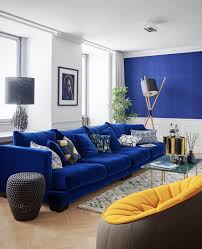 Midcentury Blue Yellow Living Room Blue And Yellow Living Room Yellow Living Room Blue Living Room Decor