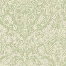 burlesque vert creme wallpaper julien macdonald behang