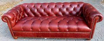 ethan allen leather sofa burgundy chesterfield diamond tufting attorney ebay burgundy sofas leather sofa sofa