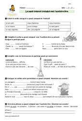 Je viens de l'utiliser juste avant les vacances en aide personnalisée avec des cm1. Passe Compose Cm1 Cycle 3 Exercice Evaluation Revision Lecon