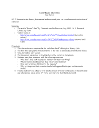 Easter Island Discussion