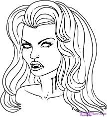 How To Draw A Vampire Girl Step 6 1 000000010598 5 Jpg 776 847 Vampire Drawings Halloween Coloring Pages Halloween Coloring