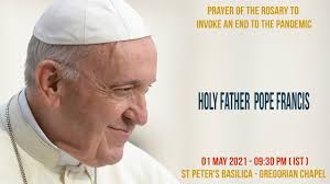 Josaphat church in the queens borough of new york city. 01 May 2021 Prayer Of The Rosary Presided Over By Pope Francis To Invoke The End Of The Pandemic Youtube