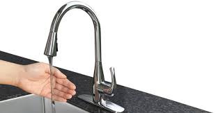 flow motion activated kitchen faucet as