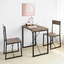 Sobuy Ogt19 N 3 Teilig Essgruppe Esstisch Mit 2 Stuhlen Sitzgruppe Kuche Kuchentisch Holztisch Sobuy Shop