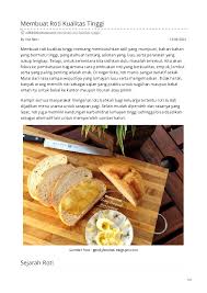 Roti gandum merupakan roti bertekstur kasar dengan warna coklat. Pdf Membuat Roti Kualitas Tinggi Dhanang Closed House Academia Edu