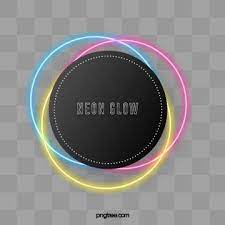 Circular Gradient Neon Effect Border Png And Psd Color Splash Effect Graphic Design Background Templates Neon