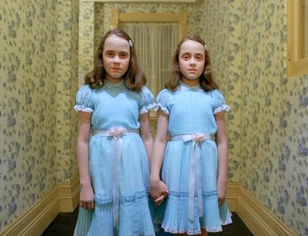 The Shining twins, Lisa and Louise Burns, queued for hours to pay tribute  to the Queen - The Mirror