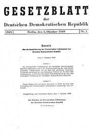 So unterschiedlich begehen wir den 8. Gesetzblatt Gbl Ddr 1949 S 1 Gesetzblatt Gbl Der Deutschen Demokratischen Republik Ddr 1949 Seite 1 Gbl Ddr 1949 S 1