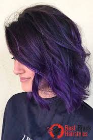 Give A Novel Touch To Your Short Curly Hair Dark Purple Hair Purple Hair Short Purple Hair