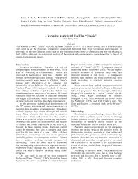 Pdf A Narrative Analysis Of The Film Titanic