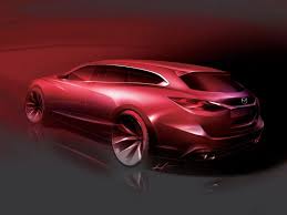 Mazda6 Wagon Design Sketch Mazda 6 Wagon Autos Carros Y Motos