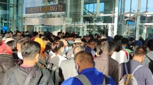 Long Queues Form For Antigen Rapid Test At Soekarno Hatta Airport Coconuts Jakarta