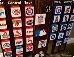 Tracking Standings During The Season Great Idea For The Sports Fans Mlb Standings Baseball Decor Baseball Man Cave