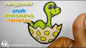 Marbel mewarnai dinosaurus educa studio kids learning apps. Cara Menggambar Anak Dinosaurus Untuk Anak Paud Tk Dan Sd Youtube