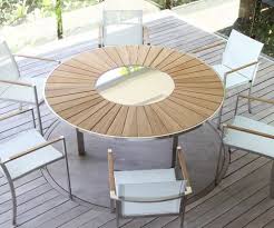 O Zon Tables Fixed Tables Spagnol Modern Patio Furniture Round Outdoor Table Outdoor Patio Table