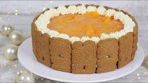 Das puddingpulver mit etwas apfelsaft anrühren. Spekulatius Kuchen Mit Mandarinen Ohne Backen No Bake Cake Rezept Youtube