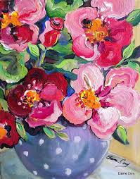 Elaine Cory Floral Painting Flower Painting Flower Art