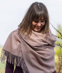 Luxury Baby Alpaca Wool Shawl Wrap 100 Pure So Cosy