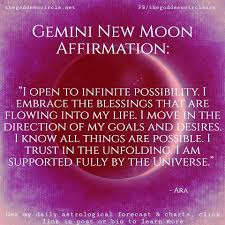 Gemini New Moon Affirmation Affirmations Spiritual Quotes Gemini