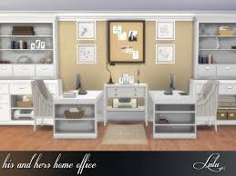 His And Hers Home Office The Sims 4 Catalog Home Office Layouts Shared Home Offices Home Office Design