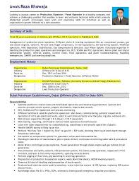 gas turbine operator sample resume