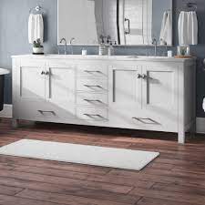 H bathroom vanity in espresso with double basin vanity top in white ceramic and mirrors by vanity art ryla 72 in. Brayden Studio Pichardo Transitional 84 Double Bathroom Vanity Set Reviews Wayfair