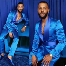 2 Piece Men Suits Silk Satin Wedding Tuxedos Summer Party Wear Fit Fashion Blue Business For Best Man Peaked Lapel Blazer Suit Suits Aliexpress