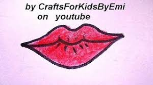 How to draw mouth easy? How To Draw Lips Easy Drawing Lessons For Kids Youtube