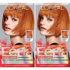 Amazon Com L Oreal Paris Feria Multi Faceted Shimmering Permanent Hair Color C74 Intense Cop Loreal Paris Hair Color Permanent Hair Color Lasting Hair Color