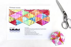 This flexagon is a bit more challenging than the others on this page to make due to the more complex template. How To Make Amazing Flextangles Babble Dabble Do