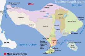 Bali is an indonesian island located in the westernmost end of the lesser sunda islands, lying between java to the west and lombok to the east. Bali Map Map About Tourist Information Bali Transports