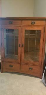 Quality control 100 % inspection before packing cbm. Prairie Mission Display Cabinet By Bassett Bloomington Executive Moving Sale K Bid